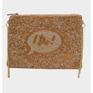 Versona Rose Gold I DO Beaded Crossbody Bag